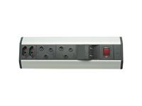 Veti Corner Mount Power Tower 3500W, 2xRSA V-Slim Sockets, 2x16A RSA Sockets, 2xUSB Outlets (2.1A O/P), 1xThermal Overload Switch, 1.6m Standard SA Plug Extention, Aluminium Housing, Power Rating:16A 250VAC, 361x99.5x51.7mm [VETI VCM2]
