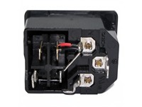 IEC C14M Inlet Snap-In with DPST Switch 1mm [6320-43/1,0MM]