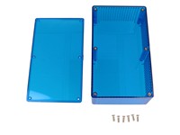 Polycarb Enclosure 191X110X61MM Ice Blue [1591ETBU]