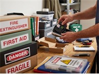 Brother Compatible Label Cartridge, TZE in Red on White Tape 18mm (8metres), AZE-242 = BRH TZE 242 [AZE-242]