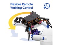 Four-Legged Bionic Spider Robot Kit for Coding, Walking, and Robotics Learning. 1pc 18650 Flat-top Battery not included (LC18650-TAG) [ACEBOTT ESP8266 SPIDER QD020]
