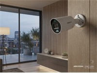 Hikvision AcuSense Strobe Light and Audible Warning Fixed Bullet Network Camera 4MP 2.8mm Lens, 40m IR, 1/3" CMOS, H2.65+, CBR, VBR, WDR120dB, 1xRJ45 10M/100M, Built-in Mic & Speaker, SD Card Slot Max:512GB, 12VDC 1A & PoE, IP67 [HKV DS-2CD2046G2H-I2U/SL (2.8MM)]