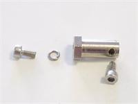 RS003D Nickel Plated Brass fittings to fit wheels on 4mm Shaft (4 pieces) [DGU WHEEL FITTINGS FOR 4MM SHAFT]