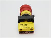 PB Emergency Switch 24V LED Latching - Twist Reset - Red Push Button - 22mm Panel Cut Out [PBME317TR-LED24VDC]