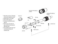 Circular Connector M16 Cable Male Striaght 8 Pole Screw Lock 6mm Cable Entry IP40 [SV80M]