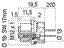 CIRC CON M12 A COD FEMALE 4P SCW LOCK FRONT PANEL ENTRY REAR MOUNT W/LEAD PG9 FIXING THREAD IP68 (SIMILAR TO RKF 4/0,5M) [09-3432-00-04]