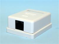 CAT5 E WALL MOUNT DATA OUTLET BOX 50X66X25MM [NY-CAT5 TAC BOX]