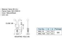 Cable Twist Clamp Panel Cork Screw Fit [WKL-10]