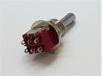 Miniature Toggle Switch Form : DPDT-(1)-0-(1) 5A-120 VAC Solder-Lug with Large-Lever Actuator [8012A-Z1BQ]