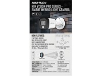 Hikvision Mini Bullet Camera 2MP 3.6mm Lens, 30m IR, White Light: Up to 20m, Smart Hybrid Light, Switchable Signals (TVI/AHD/CVI/CVBS), PAL/NTSC, Digital WDR, Built-in Microphone, DWDR/BLC/HLC/Global, 12VDC ± 25%, Max:3.3W, IP67 [HKV DS-2CE16D0T-LFS (3.6MM)]