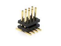 8 way 1.27mm PCB SMD DIL Pin Header Double Row and Gold plated pins [507080]