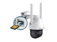 TP-Link VIGI Full-Color Outdoor 4G PAN Tilt Network Camera 4MP 4mm LENS , 1/3” CMOS , 30m IR , MAX RES:2560x1440, DWDR, H2.65+, BLC/3D DNR/HLC/SmarT IR, 3D DNR, 1xRJ45 10/100M, Built-In Microphone & SPKR, ONVIF, PSU:12VDC, IP66 [TP-LINK VIGI C540-4G 4MM]