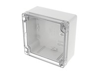 Polycarb Enclosure 120 x120 x 60mm Clear Lid Grey Body IP66 [1554N2GYCL]