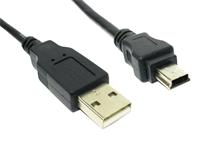 USB CABLE - USB A MALE TO MINI USB 5P A MALE  (ALSO CALLED  USB O/T CABLE ) [XY-USB97]