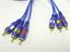 Patch Cord 3xRCA plug-gold~ to~4xRCA plug-gold - 7m [PATCHC 3X3RCAP7G]