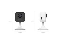 EZVIZ SMART HOME WIFI CAMERA 1080P 2.4mm LENS , IR NIGHT VISION: UP TO 10m (32 ft) , 1/3" CMOS , 3D DNR , FREQ:2.4GHz~2.4835GHz , MICRO SD CARD SLOT: MAX 512GB , H2.64 ,  TWO WAY TALK , MOTION DETECTION , DC5V/1A , TYPE-C , THREE SOUND-ALERT MODES [EZVIZ CS-H1C]