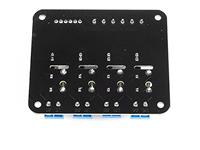 ** Discontinued ** 4 CHANNEL 5V  SOLID STATE RELAY MODULE BOARD. CONTROL I/PSIGNAL VOLTAGE: (0-2.5V STATE LOW RELAY OFF) (3.3-5V STATE HIGH RELAY ON).RATED OUTPUT LOAD: 2A AT 100 TO 240VAC (50/60HZ).LOAD VOLTAGE RANGE:75 TO 264VAC (50/60HZ).LOAD CURRENT: [BMT SOLID STATE RELAY BRD 4CH 5V]