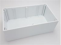 BOX ABS L-202 X W-122 X H-77 ABS PLASTIC SCREW LID WHITE [ABSE55 WHITE]