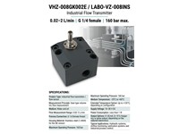Honsberg Stainless Steel Flow transmitter Fully assembled - Measuring range: 0.02 ... 2 l/min. Mounted on Base Unit IP67 [VHZ-008GK002E/LABO-VZ-008INS]