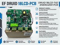 Druid 13LCD-3J Energizer PCB {EE-DR.LCD/B/13} [EF DRUID 18LCD-PCB]
