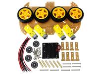 4WD 2 Tier Robot Car Chassis Kit with Speed Encoder [HKD 4WD SMART CHASSIS KIT BLUE]