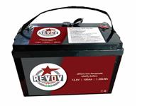 REVOV 2ND LIFE LITHIUM ION RECHARGEABLE BATTERY (LiFePO4) 12.8V 100AH 1280Wh , CHARGE/VOLTAGE(V): 14.1V , DISCHARGE CUT-OFF VLTGE:11.5V,WARRANTY: 2YEARS OR 2000 CYCLES @1 CYCLE PER DAY,CHARGE CURRENT:20A ,BMS PEAK CUURENT:70A ,USB:5V@2A ,330x173x212 ,21kg [BATT 12,8V100 LI REV]