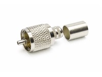 UHF 50Ω Male Inline Crimp Connector 10mm for Coaxial RG213 PL259 Cable [54S101-015A1]