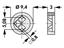 Transistor Pad for TO5 OD=9,2 x 3mm [MS53-3]