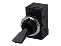 Toggle Switch • Form : 1A-SPST(NO) • 16A-250VAC • Solder-Lug • Flat Nylon Lever Actuator [C1700H]