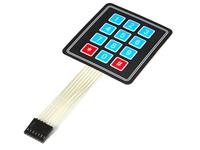 MEMBRANE KEYPAD 3X4 WITH 7PIN DUPONT CONNECTOR ON FLEXI CABLE [CMU 3X4 MEMBRANE KEYPAD]