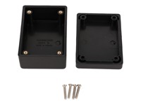 Polystyrene Enclosure 81X56X40 Black Heavy Duty [1594BBK]