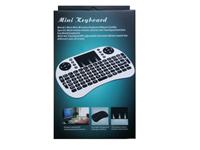 Miniature Backlight Wireless Keyboard with Integrated Mouse. Ideal for Raspberry PI, KODI and General Multi Media. [PST MINI WIRELESS KEYBOARD WHITE]