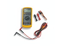 Industrial Multimeter 1000V 10A AC/DC (20A for 30 Seconds Max), True RMS, RES:50MΩ, CAP:9,999 µF, FREQ:200KHz, Duty Cycle:99.9%, Temp:-200.0°C~1090°C, Conductance:60.00nS, Diode:3V, Resolution:1MV, EN 61010–1 to 1000V CATIII, 600V CATIV, 355g [FLUKE 87-V]