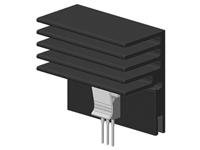 Extruded Heatsink for PCB Mounting 10K/W without Solder Pins [SK76-25SA]