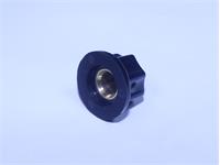 Plastic Screw Type Control Knob • Black • Shaft Hole Size : 6.4mm [KNOB16-0014]
