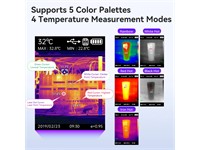 Handheld Thermal Camera with 96×96 IR Sensor, –20 °C TO +550 °C Range, Adjustable Emissivity, 2.8″ Color Display, Laser Spot Measurement and Multiple Color Palettes for Precise Diagnostics. [NF-B522 INFRARED THERMAL IMAGER]