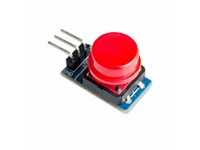 12mm x 12mm Tactile Switch with Colour Cap, Mounted on PCB 3Pin [BMT DTS24R WITH CAP ON PCB 3PIN]