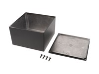 Diecast Alum 125X125X79 Black [1590KBK]