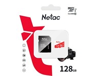 Micro SD Card 128GB Class 10 + Adaptor , Max Read Speed:30Mbps , Max Write Speed:25Mbps [MICRO SD CARD 128GB+ADPT-NETAC]