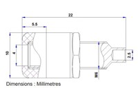 Banana Socket 4mm, White Panel Mount - 24A-30VAC/60VDC [XY-RC11E WHT]