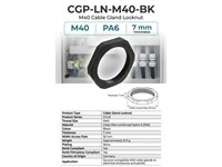 Locknut Polyamide M40x1,5 Black [CGP-LN-M40-BK]