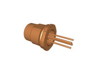 Circular Connector M12 A COD Panel Female 5 Pole Rear Mount PG9  0,2m Cable Pigtail  IP68 [09-3442-116-05]