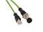Circular Connector M12 D COD Female 4P Screw Lock M16 X 1,5 Rear Panel Entry Front Mount - RJ45 Male Connector with 500mm Shield Profinet Cable IP67 [142M1D25005]