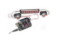 DFR0090 Compatible with Arduino 8 digit serial 3 wire LED Display module [DFR 8 DIG LED DISPLAY]