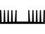 Heatsink Anodised 10 FINS L=100mm W=120mm H=37mm 1.10K/W [SK71-100SA]