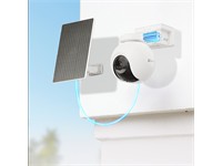 EZVIZ Smart Home Battery Camera 8MP PAN & Tilt with Solar Panel, 4K RES, 15m IR, 4mm Lens, H.265/ H.264, AI-Powered Human/Shape Detection, PAN:340°, Tilt:75°, 3D DNR, Two Way Talk, Battery:10400MAH, AOV, Mono Solar Panel 5W Type-C, IP65 [EZVIZ CS-HB8SP KIT]