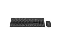 Redragon Wireless Keyboard & Mouse Combo, Adjustable DPI 800/1200/1600/2400/4000, 3 Button Mouse With Scroll Wheel, High-Precision Optical Sensor, Wireless Connection With Plug & Play USB Dongle, Black, 479g [RGN-BS7094]