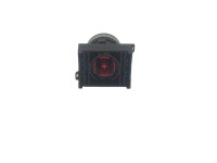 Push Button Actuator Non-Illuminated Momentary • Red Flush Button • Black 30mm Bezel [PB301MR]