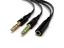 3.5mm Female Aux to Microphone & Earphone Jack Audio Splitter Adapter Cable [BDD AUDIO SPLITTER 3.5MM F-2M]