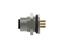 Circular Connector M12 B Code Female 5 Pole. Screw Lock Rear Panel Entry Front Fixing with 6mm x 1mm Ø PCB Contacts. PG9 - IP67 [PM12BF5R-P/9]